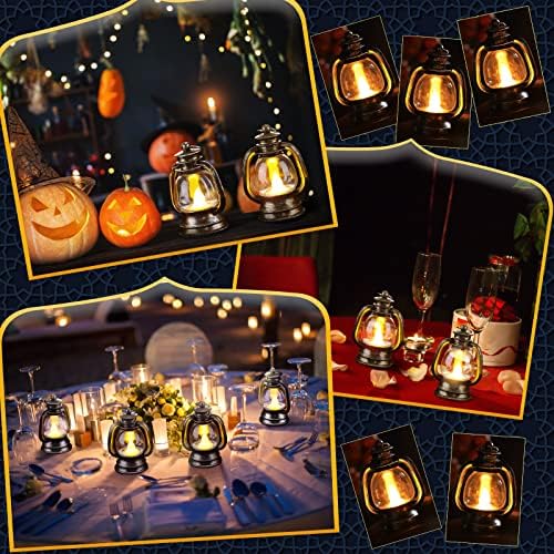 Ferraycle 12 Pcs Mini Lanterns Bulk 4 Inch Silver Lamp Table Centerpieces - Image 6