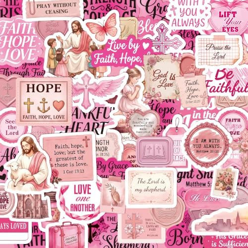 500+ Jesus Christian Stickers for Women, Bible Stickers for Journaling by VYRANA