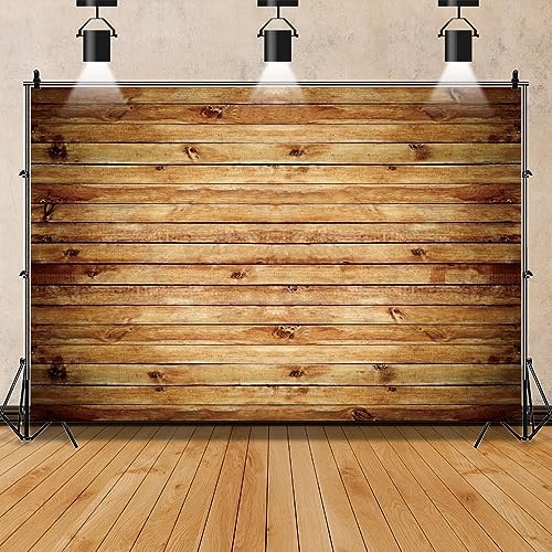 10x8ft Wood Backdrop Rustic Wooden Backdrop Wall Brown by Pnylzzyxh