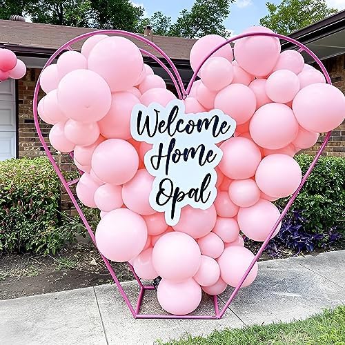 Voircoloria 110pcs Light Pink Pastel Pink Latex Party Balloons, 12inch - Image 4