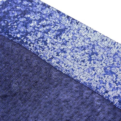 Sequin Backdrop Curtain,Glitter Non-Transparent Sequin Photography Background Backdrop Curtain for Birthday Party Wedding Festival Ceremony 6FTx8FT (Navy Blue) - Image 4