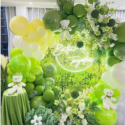 412pcs Lime Green Balloon Garland Arch Kit 18 12 10 5 Inch Different Sizes Matte Latex Balloons for Baby Shower Light Green Theme Birthday Summer Jungle Forest Party Decoration - Image 6
