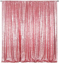 Poise3EHome 10FT x 10FT Sequin Photography Backdrop Curtain for Party Decoration, Fuchsia Pink by Poise3EHome