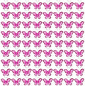 AUEAR, 100 Pack Sheer Mesh Wire Glitter Butterflies Butterfly Decoration with Gem for Home Wedding Party Wall Decorations (Rose Red) by AUEAR