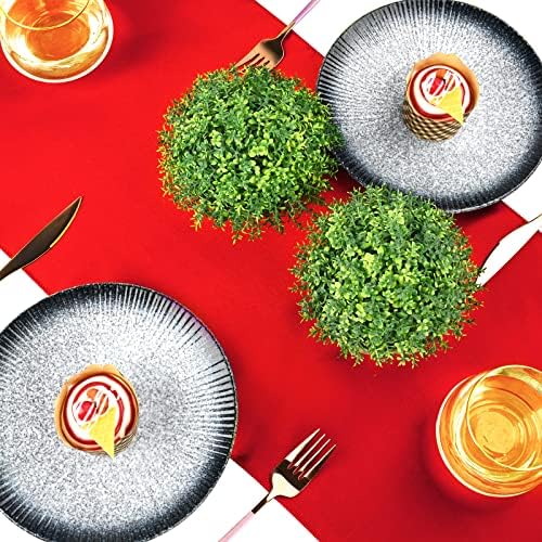 10-Pack Red 12 x 108 inches Long Premium Satin Table Runner - Image 6