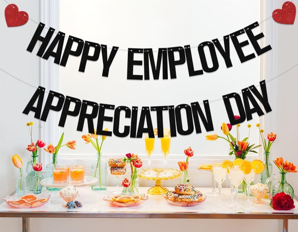 Happy Employee Appreciation Day Banner - Employee Appreciation Decorations - Thank You Employee Decorations - Image 6