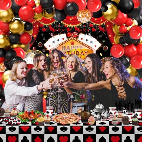 269 PCS Casino Theme Party Decorations Poker Themed Party Decor - Image 2
