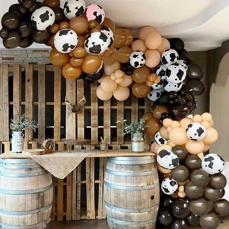 Cow Printed Balloons, 50 Pcs Brown Cow for Western Party Decorations - Image 5