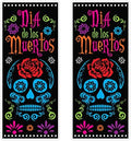 Beistle Day Of The Dead Door Covers – 2 All-Weather Día de los Muertos Plastic Door and Wall Decorations, Sugar Skull Design for Halloween Parties, Cultural Celebrations and Fiesta Events, 6' x 30" by Beistle