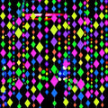 123feet UV Paper Neon Streamers & Garlands - Diamond Shape Black Light Decorations, Glow Party Favors & Supplies for Wedding & Birthday Celebrations by WELITTCON