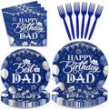 96Pcs Birthday Dad Party Decorations Serves 24 by Greencian