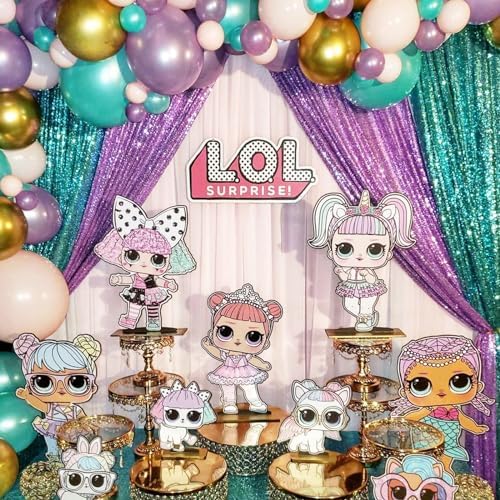 Sparkly Sequin Backdrop Curtain 4 Pcs 2ftx8ft Wedding Party Backdrop Lavender Sequence Sequin Photo Booth Backdrop - Image 6