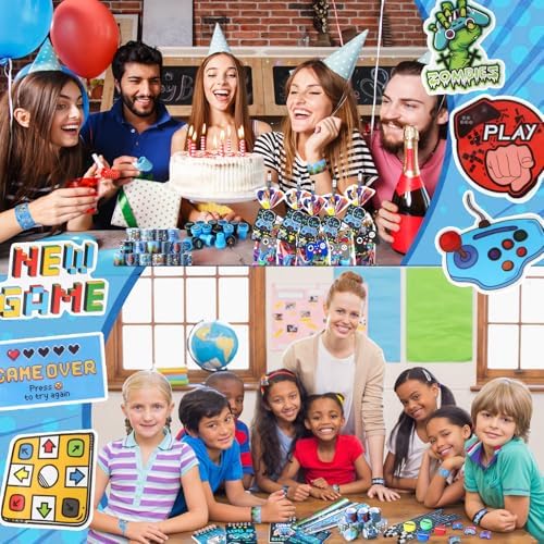 Sayglossy 251 Pcs Cool Video Game Party Favors Set Birthday Supplies - Image 5