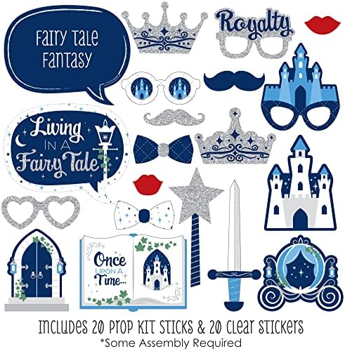 Fairy Tale Fantasy Photo Booth Prop Kit, DIY Cardstock Props - 20pc - Image 2