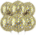 6pcs 22 Inch Gold Disco Ball Balloons, Gold Silver Big Disco Balloons, 4d Large Foil Aluminum Balloon For Birthday Baby Shower 70s 80s 90s Theme Party Wedding Engagement Graduation New Year Decoration by Paready