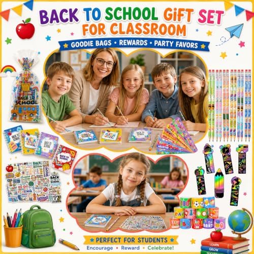 24 Pack Back to School Gifts for Students, Classroom Welcome Gift Set with Stationery Supplies, First Day of School Gifts, Teacher Rewards and Student Appreciation Favors - Image 5