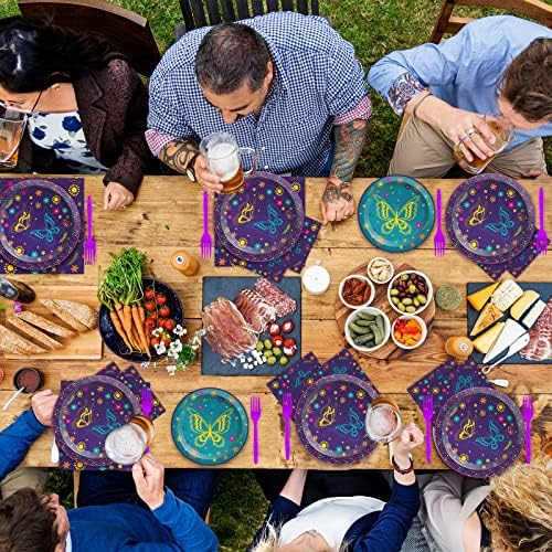 gisgfim 50 Guests Magic Movie Birthday Party Supplies Set Magic Movie Party Decoration Magic Movie Party Tableware Paper Plates Napkins for Boy Girl Birthday 200 PCS - Image 6
