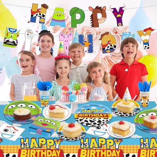 182pcs Toy Theme Party Supplies,Serve 30 Guests - Image 5
