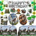 207pcs Dinosaur Party Decorations Plates Napkins Dino Birthday Supplies by JVORFDG
