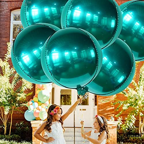KatchOn Emerald Green Balloons - 22 Inch, Pack of 6 - Image 4