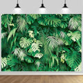 7x5FT Polyester Tropical Jungle Palm Leaves Backdrop Summer Hawaiian Safari Green Plant Photography Background Supplies Luau Aloha Birthday Party Decor Banner Photo Booth Studio Props by Unknown