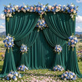50x10ft Hunter Green Backdrop Curtain Panels for Parties - Wrinkle Free Polyester Photo Curtain Backdrop Wedding Back Drop Fabric Drapes for Party Decorations Background for Photography by WishCare