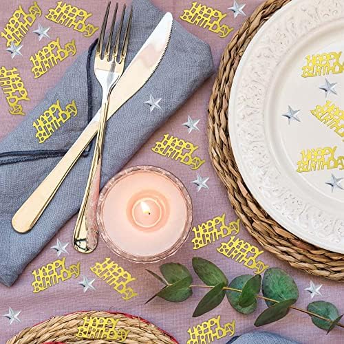 Gold Birthday Confetti Star Shape Table Scatters Confetti for Birthday Decorations Party Sets - Image 6