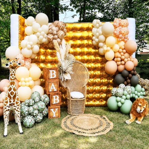 Inflatable Photo Booth Wall –8.2X8.2X4FT Portable Backdrop with LED Lights, Easy Setup for Parties, Weddings, Birthdays & Events – Golden - Image 5