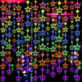 126feet UV Paper Garland Hollowed Star Neon Streamers Black Light Decorations Glow Party UV Reactive Party Favors Glow in The Dark Supplies and Decorations Wedding Birthday Banner by WELITTCON