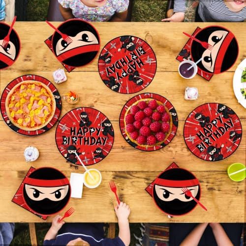96 Pcs Ninja Birthday Party Decorations for Karate Party , Serve 24 - Image 6