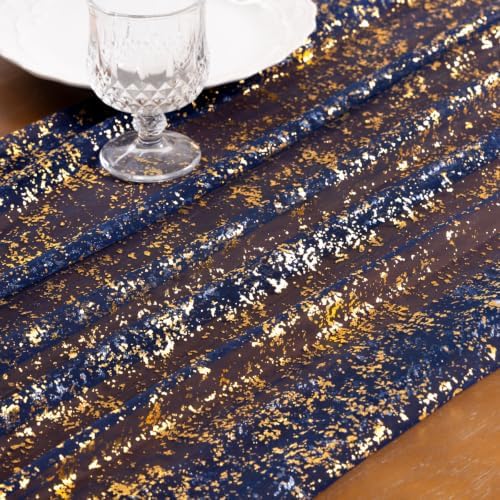 Gold Gauze Table Runner Glitter Fall Wedding Birthday Party Table Decor - Image 3