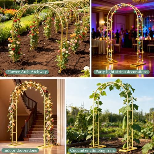 WellSign Wedding Arch 6.6FTx3.5FT Garden Trellis for Climbing Plants - Image 7