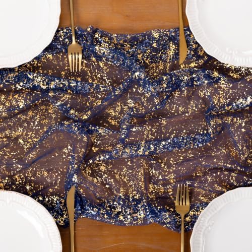 Gold Gauze Table Runner Glitter Fall Wedding Birthday Party Table Decor - Image 4