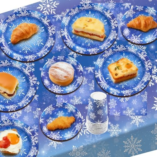 182 Pieces Frozen Birthday Party Supplies Serve 30 - Image 4