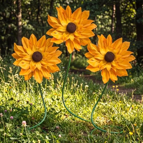 3 Pcs 5ft Giant Artificial Sunflowers, Large Sunflower Party Decor by Maysing