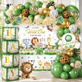 138Pcs Safari Baby Shower Decorations, Jungle Animal Balloon Arch Set by Unknown
