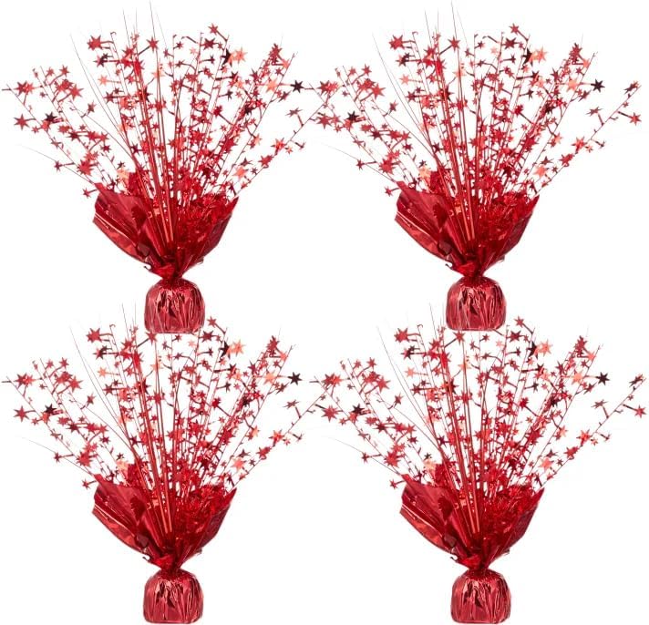 4 Pack Christmas Centerpieces for Tables Red by Unknown