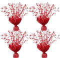 4 Pack Christmas Centerpieces for Tables Red by Unknown