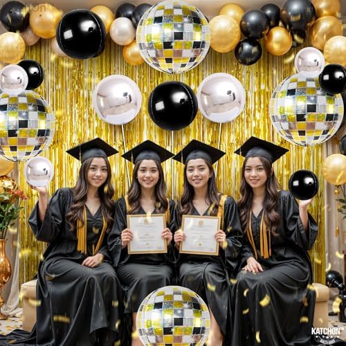 KatchOn Disco Ball Balloons - 22 Inch, Pack of 14, Disco Party Decorations - Image 6