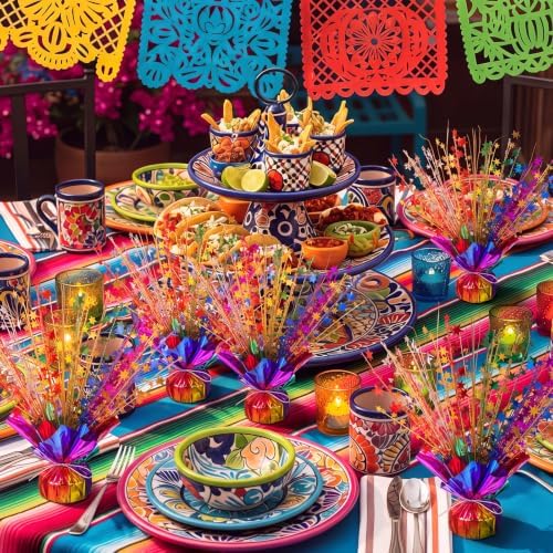 Fuutreo 12 Pack Rainbow Star Spray Centerpieces, Birthday Party Decorations - Image 6