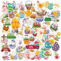 OHOME Easter Stickers | 120 PCS Egg Bunny Stickers for Kids -Easter Egg Stuffers - Vinyl Easter Games Crafts Activities Party Favors Basket Stuffers - Kids Gifts for Boys Girls by OHOME