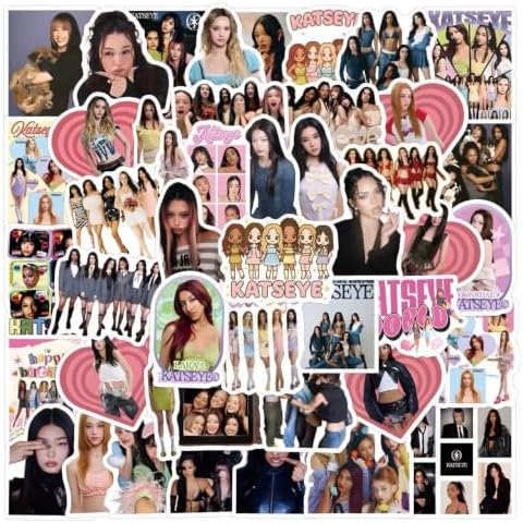 ULK 106 Pcs Katseye Birthday Decorations, Party Supplies Set Including 60 Stickers，Backdrop，Balloons，Hanging Swirls, Cake Toppers And Cupcake Toppers For Fans Birthday Party - Image 6