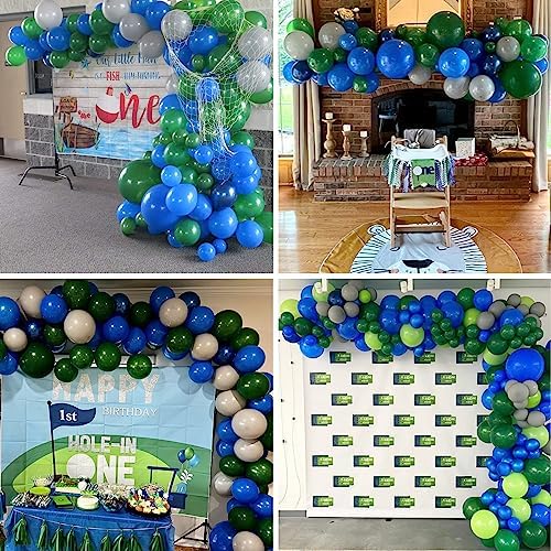 Balloons Green and Navy Blue, 60Pcs 12 Inch Latex Balloons - Image 7