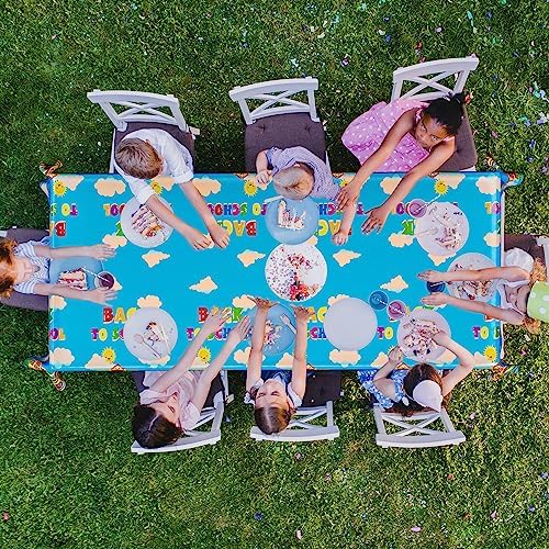 2Pcs Back to School Tablecloth, Plastic 108 x 54 In Tablecover for Students - Image 5