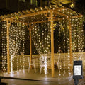 Lighting EVER 594 LED Curtain Lights, 20×10 ft Plug in Hanging Fairy Lights by Lepro