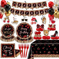 Cheetah Cherry Birthday Decorations Leopard Party Supplies Serve 24 by Lecheme