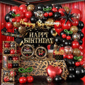 Cocomigo 265pcs Cheetah Print Birthday Decorations, One-stop Set Serves 25 by cocomigoPartyHome