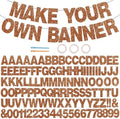 BEISHIDA Glitter Brown 116 PCS A-Z DIY Letter Custom Banner Party Decor by Beishida