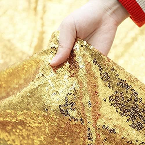 Gold Sequin Backdrop,5FT x 7FT Sequin Photography Backdrop Curtain for Party Decoration - Image 5