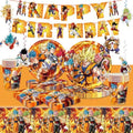 88PCS For Dragon Party Supplies: 6 Hanging Swirls, 20 Napkins, 20 Cups, 20 Plates （9 inch）， 20 Plates 7（ inch）, 1 Banner, 1 Tablecloth for Dragon Birthday Party Decorations by KROCEUS